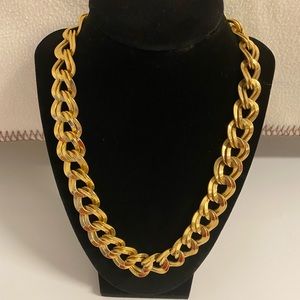 Chunky Gold Link Fashion Necklace 20”